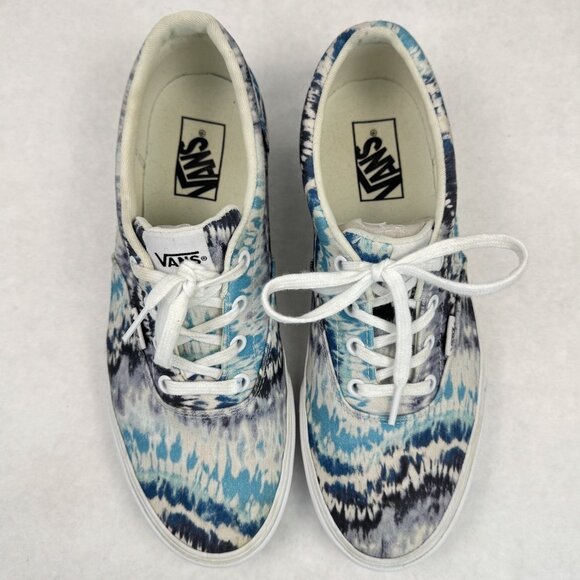 Vans Womens Size 10 Doheny Psychedelic Tie Dye Blue Sneakers Low Top Canvas - Picture 7 of 12